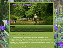 Tablet Screenshot of littlekingfarm.com